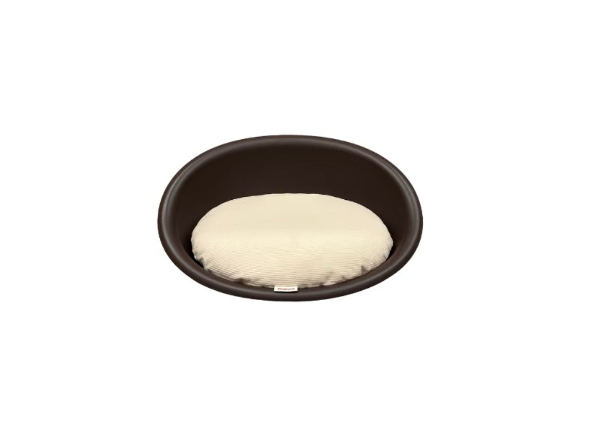 PawsCube Clam Shell Pet Bed – Orthopedic Low-Entry Design for Small Dogs, Washable & Non-Slip Base